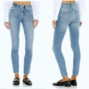FRAME Denim Le High Waist Women's Blue Skinny Denim Sayville Jeans Size 28